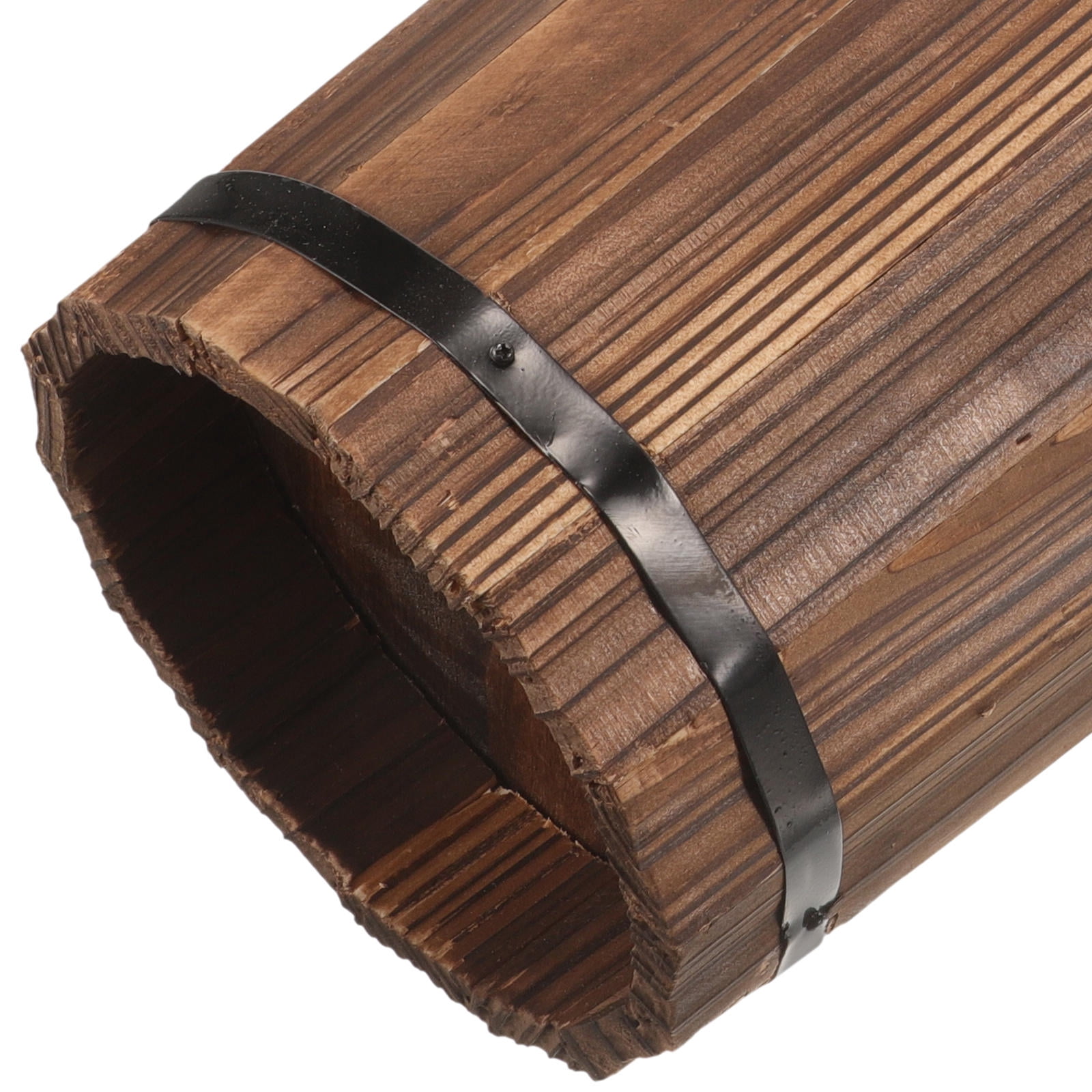 FOMIYES Brown Synthetic Umbrella Stand for Home Use, Compact and Stylish Design Fits Various Umbrella Sizes up to 7.5 Inches