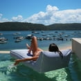 thumbnail image 6 of Sunnylife: Luxe Lie-On Lounger - Le Weekend Navy - Inflatable Pool & Water Float, Lay-Flat w/ Head Rest, Beach-Outdoor-Party Seating, Removeable Cover, 6 of 16