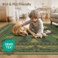 thumbnail image 4 of ODIKA 8'x10' Washable Area Rug Non-Shedding, Easy Care, Cowboy Wildlife Southwestern Border Mens Decorations Reindeer Cabin Flowing for King Size Bedroom Under Bed, Master Suite, 4 of 7