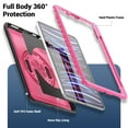 thumbnail image 3 of ELEHOLD Case for Apple iPad Pro 11 2022/2021/2020/2018/air4 10.9/air5,Soft TPU Rugged Durable Case with 360° Rotating Hand Strap & Foldable Hidden Stand & Pencil Holder,Rose, 3 of 11