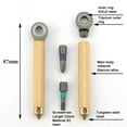 thumbnail image 4 of Manual Magnetic Modular Screwdriver with Replaceable Flathead and Crosshead Screwdriver Bits Carrying Tungsten Steel End Window Breaking Function Multifunctional Tool Set Ti Alloy and Brass Handle, 4 of 7