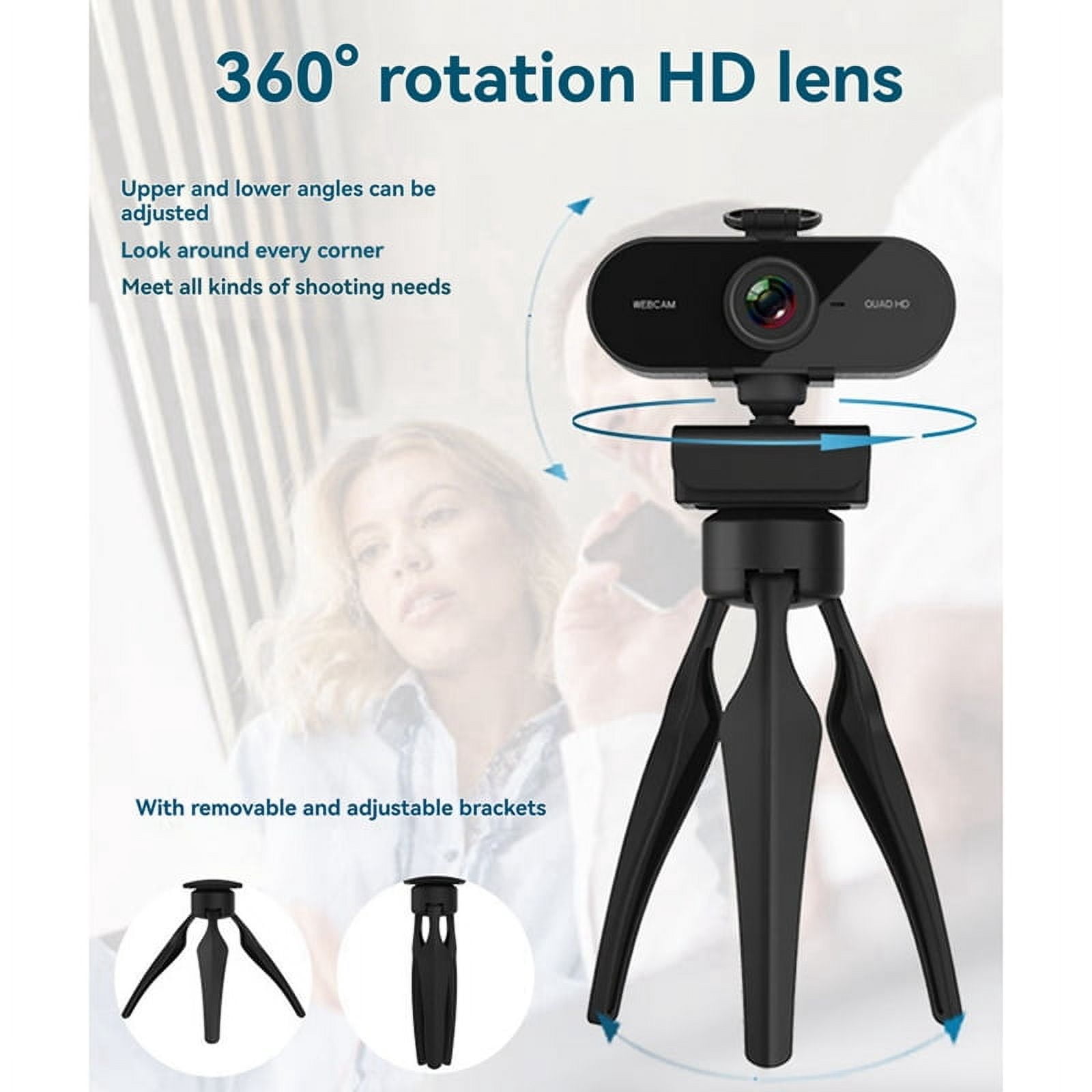 HD1080P Webcam with Privacy Cover and Built-in Microphone Plug and Play for Laptop/Desktop, Video Conferencing