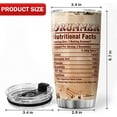 thumbnail image 6 of Drummer Nutrition Facts Tumbler Cool Things For Drummers Gift For Music Lovers Stainless Steel Coffee Cup With Lid 20oz Birthday Gifts For Men Insulated Travel Mug Vintage, 6 of 6