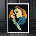 thumbnail image 5 of Classic Horror Movie Michael Myers Halloween Poster Kraft Paper Painting Wall Study Room Living Room Decoration Painting Art, 5 of 5