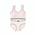 thumbnail image 6 of HuaAngel 10-Pack Girls Training Bralette and Hipster Panties Teens Wireless Bras Comfortable Cotton Suitable for Girls from 66-110lbs, 6 of 8