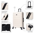 thumbnail image 4 of InUSA TREND 32" Extra-Large Hardside Lightweight Luggage with Spinner Wheels, Handle, Trolley, Sand, 4 of 6
