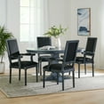 thumbnail image 2 of Noble House Neihart Wood 5-Piece Expandable Dining Set, Gray and Black, 2 of 13