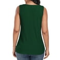 thumbnail image 3 of FIUFY Womens Tank Tops Sleeveless Button Down Shirts V Neck Tie Front Knot Tunic Blouses, 3 of 4