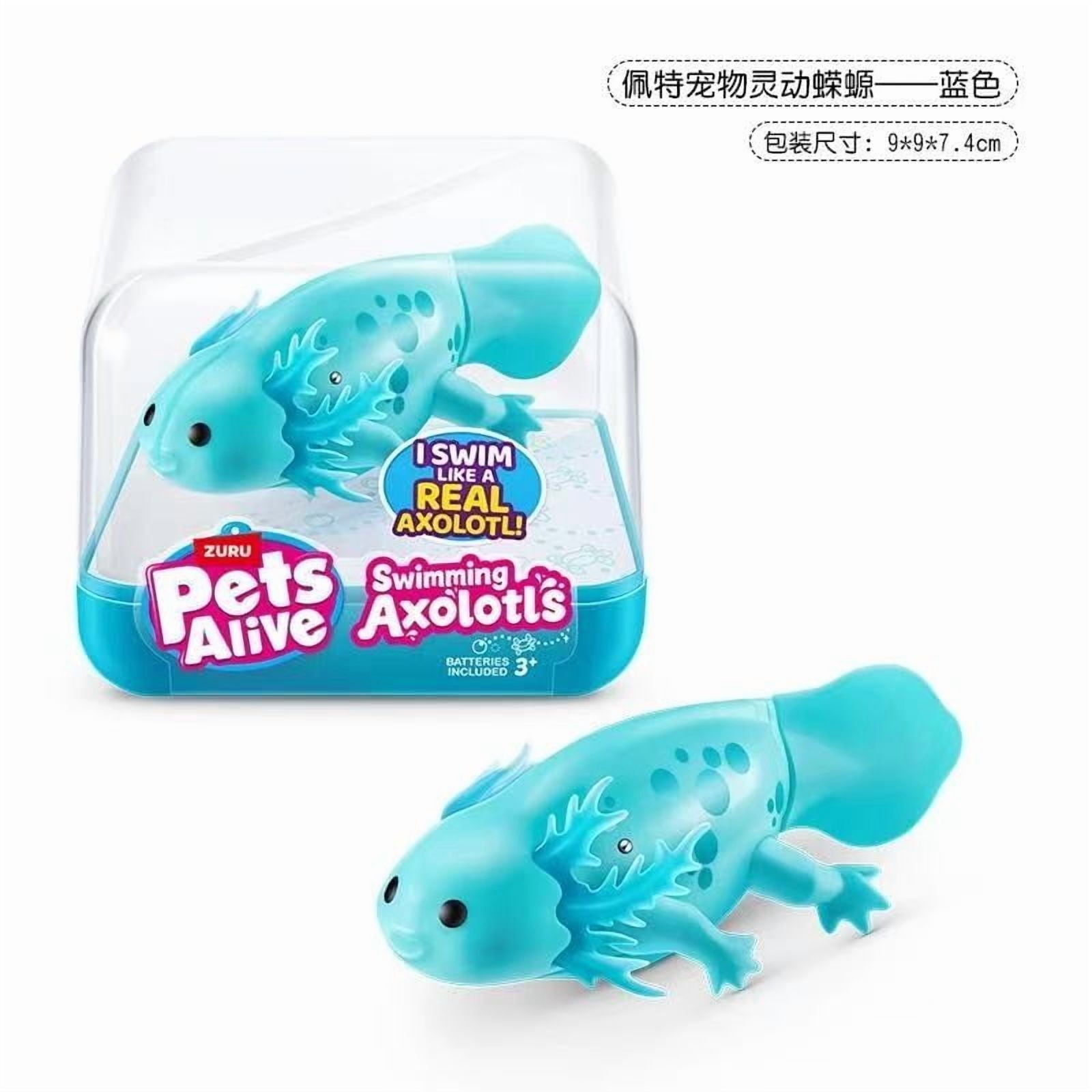 New Surprise Doll ZURU PETS ALIVE I SWIM LIKE REAL AXOLOTL Baby Bathing Electronic Companion Electric Simulation Water Splash