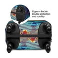 thumbnail image 2 of Hirioo Hawaiian Island Dolphin for Elasticity Suitcase Cover (No luggage Included) Durable Luggage Protector Fits 18-32 Inch Luggage-Small, 2 of 7