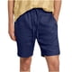 thumbnail image 1 of Pantalones de Hombre Elástico Cintura Músculo Casual Imitación Algodón Lino Textura Atado Cinco Cuartos de Pantalones Cortos, 1 of 8