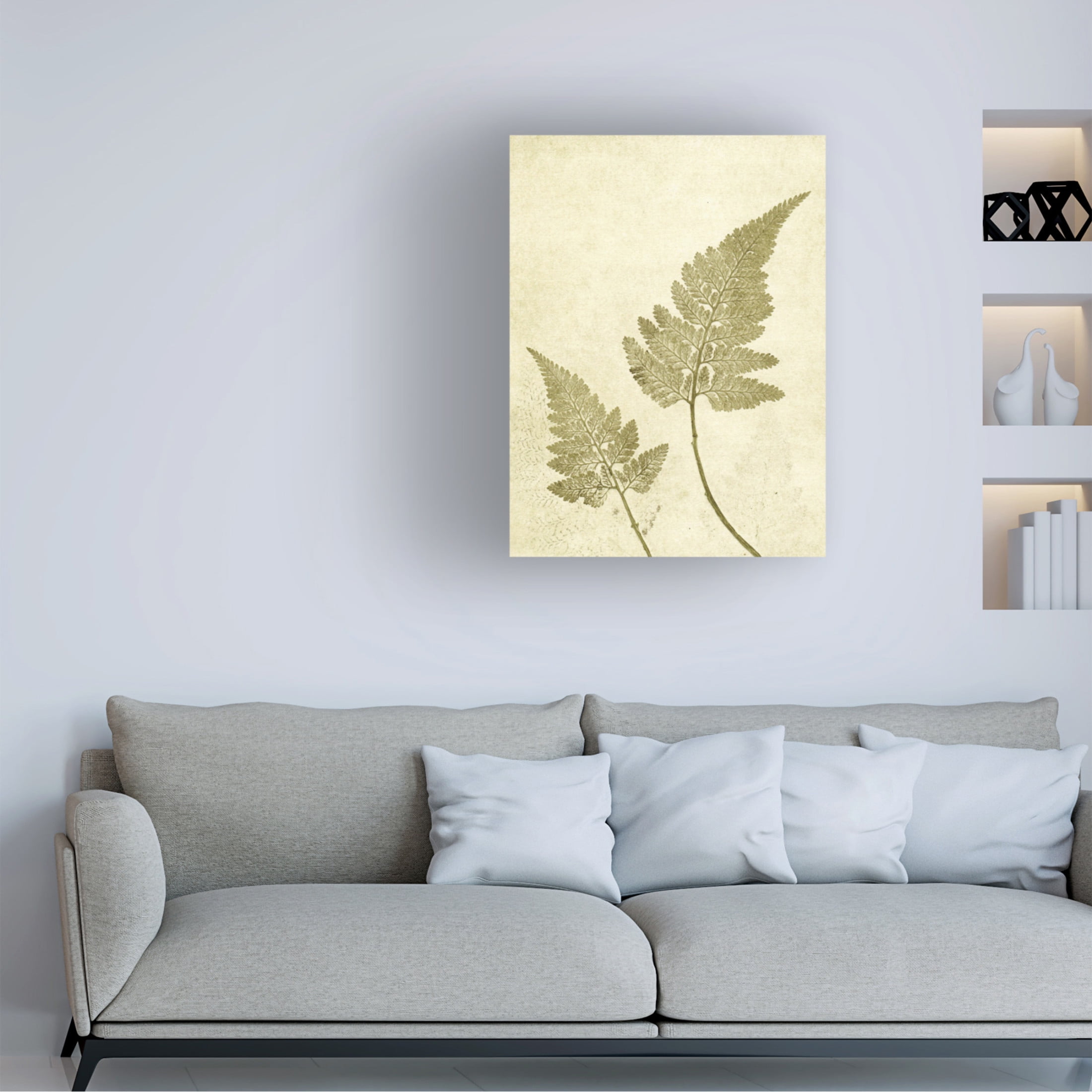 Canvas Wall Art - Pernille Folcarelli 'Fern Olive' Wall Art for Living Room, Bedroom, or Office Décor by Trademark Fine Art - 14 x 19 Inches