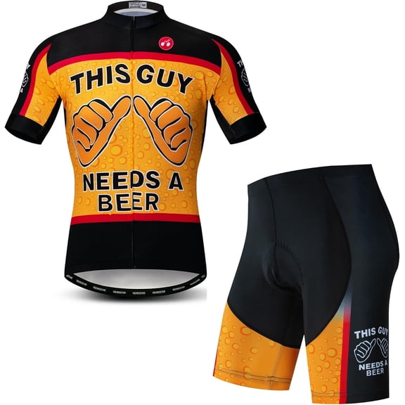 Men's Road Bike Jersey Cycling Shirt Breathable Quick Dry Comfortable Bicycle Riding Wear for Outdoor Sports