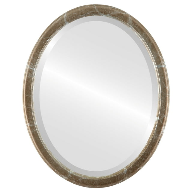 Miroir Encadré Toronto - Argent Champagne