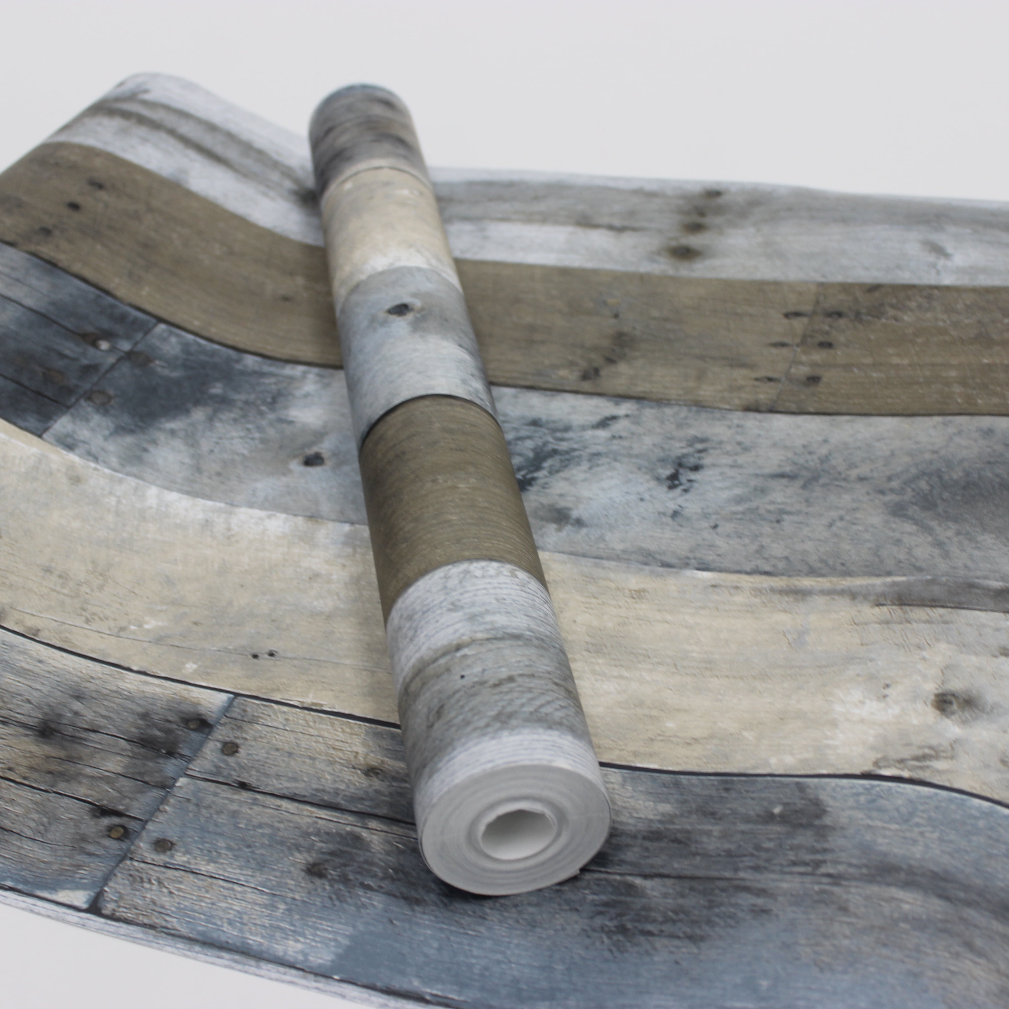 Tempaper Repurposed Wood Multicolor Peel and Stick Wallpaper, 20.5" x 16.5'