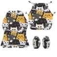 thumbnail image 4 of Whosucclay Cat Print Gaming Chair Covers Slipcovers Washable, 4 Pieces Stretchable Elastic Computer Reclining Gaming Chair Seat Cover with Armrest Cover, 4 of 8