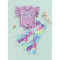 Kleidungly Summer Lovely Girls Clothes Sets 2pcs Fly Sleeve Shell