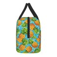 thumbnail image 4 of Naloa Pineapple Print Lunch Bag for Women Men,Insulated Lunch Box for Adult,Reusable Lunch Tote Bag for Work, Picnic or Travel, 4 of 9