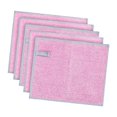 thumbnail image 2 of Siruishop 4xWire Dishwashing Rags Mesh Microfiber Cleaning Cloth for Pots Cookware Sinks Pink 5Pcs 4 Pcs, 2 of 8