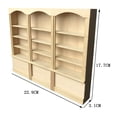 thumbnail image 7 of 1:12 Miniature Doll Furniture, Wooden Miniature Bookshelf ,Handcrafted Model Gifts Dollhouse Furniture Accessory, 7 of 7