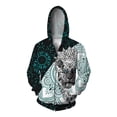 thumbnail image 3 of Sudadera con capucha para hombre, ropa de otoño para hombre, marcas de ropa, sudaderas con capucha asequibles y geniales, sudadera con capucha de tigre con cremallera, león de invierno, 3 of 4