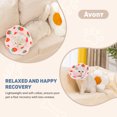 thumbnail image 6 of Avont Soft Cat Recovery Cone Collar, Adjustable Lightweight Kitten E-Collar for Small Dogs, Comfortable Neck Donut Stop Licking Scratching After Surgery -Strawberry(M), 6 of 6