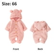 thumbnail image 2 of Bebé Niño Niña De Punto Mameluco Trajes Infantil Sudadera Con Capucha Suéter Oso Mono Mono De Una Pieza Ropa De Abrigo, 2 of 5