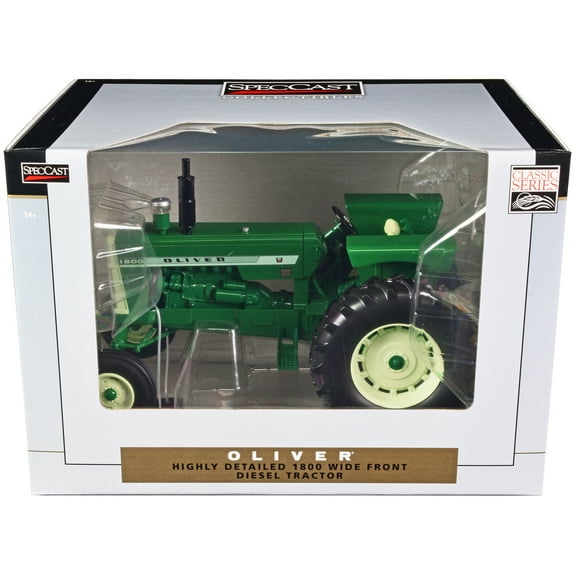 Oliver 1800 Wide Front Diesel Tractor Green "Classic Series" 1/16 Diecast Model by SpecCast