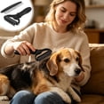 thumbnail image 2 of Dog Deshedding Brush, Dog Grooming Deshedding Brush, Undercoat Grooming Brush, Dog Hair Detangling Brush, Pet Grooming Deshedding Brush, Cat Shedding Tool, Deshedding Comb for Dogs, 2 of 6