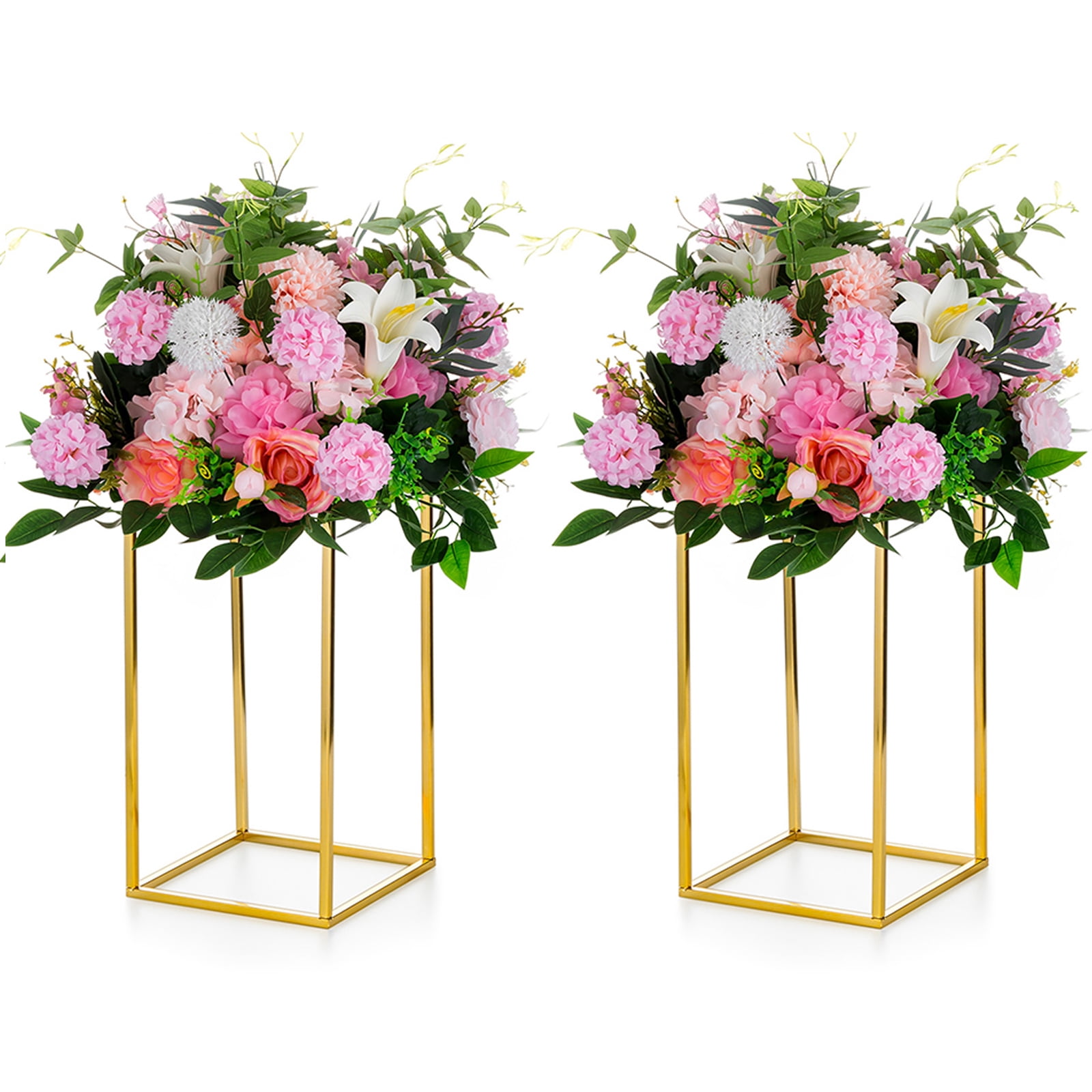 Buy Nuptio Wedding Centerpiece for Table 16 Flower Stand Gold Wedding