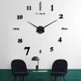 thumbnail image 2 of Reloj de pared 3D Rewera para pegar: reloj adhesivo de pared moderno y silencioso para sala de estar, 2 of 6