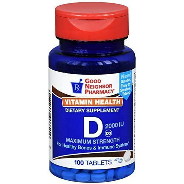 GNP Vitamin D 2000 IU 100 Tablets