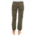 thumbnail image 4 of Juicy Trendz Women's Casual Cargo Jogger Pants & Trouser with Multi-Pockets, Elastic Waist, for Hiking & Outdoor Workwear Olive M, 4 of 6