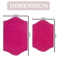 thumbnail image 5 of HOME WEAVERS Waterford Collection 100% Cotton Non-Slip Bathroom Rug Set Machine Washable Bathroom Rug-17"x24", Bath Rug- 21"x34", 2 Piece Bath Rug set, Hot Pink, 5 of 8