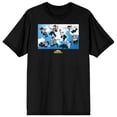 thumbnail image 1 of My Hero Academia Anime Characters Falling Mens Black Short Sleeve Graphic Tee - S, 1 of 3
