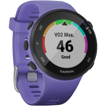 Garmin - Forerunner 45S GPS Smartwatch  39mm Fiber-Reinforced Polymer - Iris