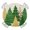 Green Brown, variant on Round Fitted Tablecloth with Elastic Edge, Pink Christmas Tree Waterproof Table Cloth Table Cover for 36"-44" Tables, Pink Golden Xmas Tree Snowflake Winter Tablecloths for Dining Party Outdoor