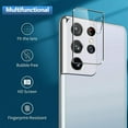 thumbnail image 4 of Dteck [3 Pack] for Samsung Galaxy S21 Ultra 6.8-inch Camera Lens Protector Anti-fingerprint Anti-Scratch Tempered Glass 5G Phone Protective (Transparent), 4 of 7