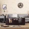 thumbnail image 3 of Furniture of America Table Basse Milly en Bois à Rangement Multiple en Espresso, 3 of 6