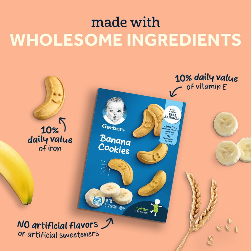 Gerber Graduates Lil' Biscuits, Vanilla Whea - 4.44 OZ, 4 Count