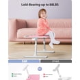 thumbnail image 2 of Soporte para laptop SAIJI ajustable en altura y ángulo, para cama, color rosa, 2 of 9