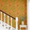 thumbnail image 2 of S4sassy Self-Stick Decorative Wallpaper, Floral Bloom Print Wall Paper, Textured Vinyl Waterproof Contact Paper, Green, 25"x120"inch Removable Renter Friendly Wall Covering For Bedroom, Dining room, 2 of 9