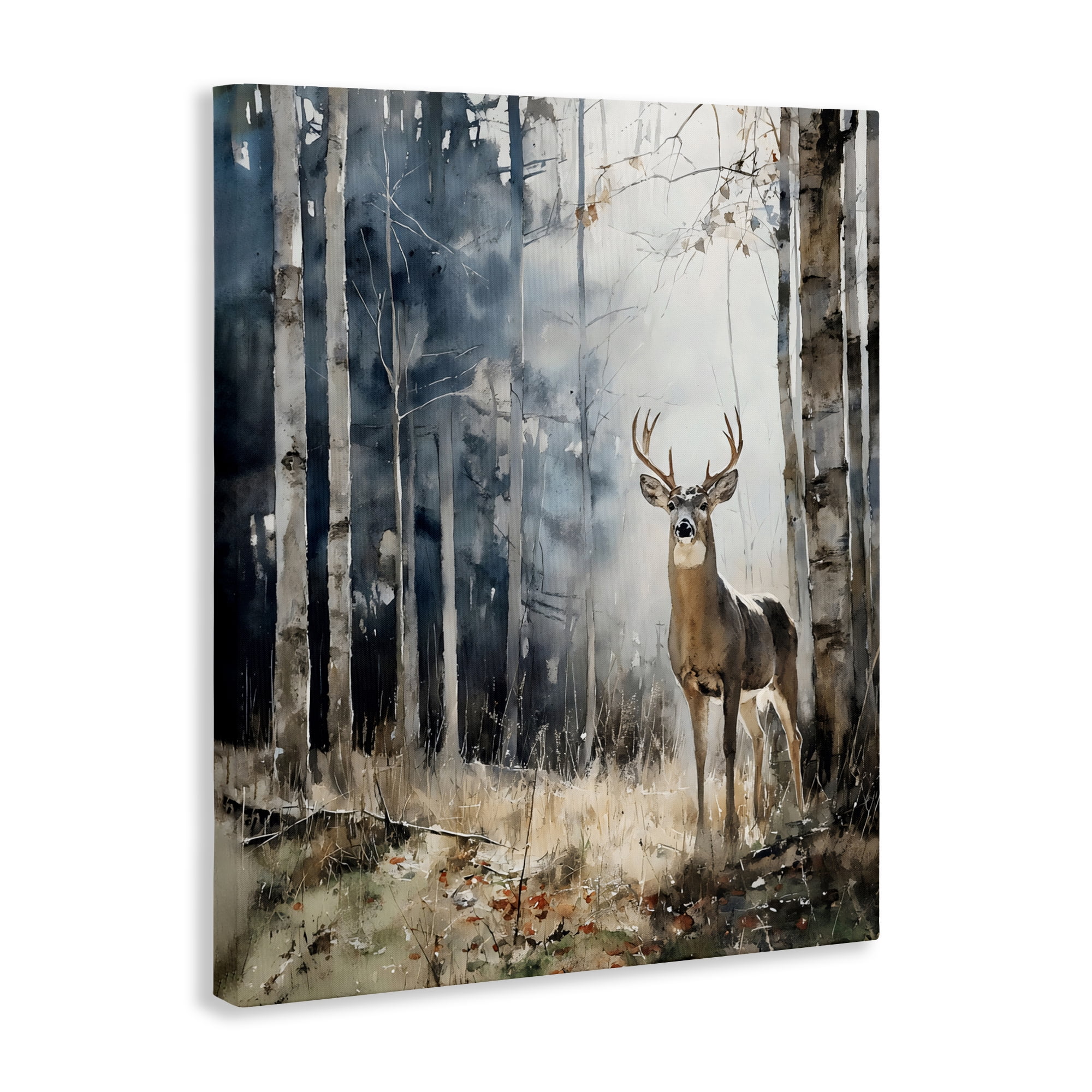 Stupell Industries Deer In The Woods Canvas Wall Art, design by Franklyn Gregory