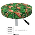 thumbnail image 4 of Lsque Flamingo Round Bar chair cushion covers Velvet Fabric Premium Comfort Protects from Scratches and Stains for 14-17 Inch Chair- 13 inch, 4 of 7