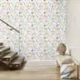thumbnail image 5 of MIGGEE Floral Wallpaper Multicolor Peel and Stick Wallpaper Self Adhesive Wall Paper 17.3-in x 118-in Contact Paper for Home Mural Wall Decor Wall Covering Old Furniture Renovation, 5 of 9