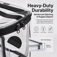 thumbnail image 5 of MODANU Stadium Approved Clear Lunch Bag - Heavy Duty Transparent Box with Handle for Work Correctional Officers Men & Women (Black), 5 of 6
