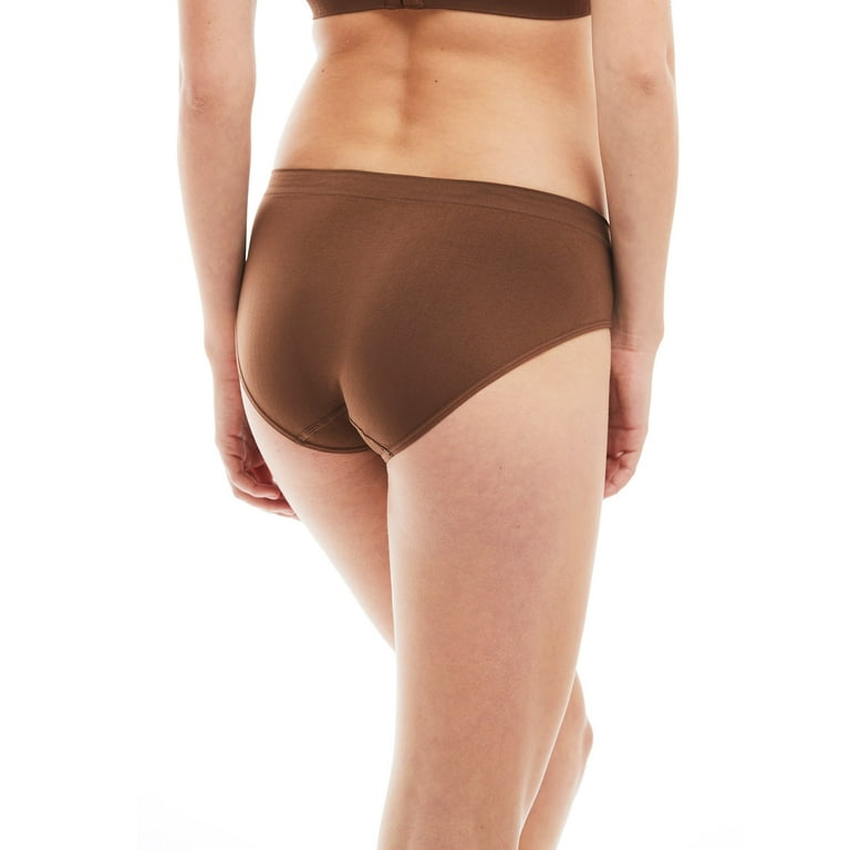 Kalon Women's 6 Pack Hipster Brief Nylon Spandex Underwear