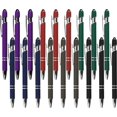 thumbnail image 1 of XINQIHANG Ballpoint Pen with Stylus Tip, Soft Touch Click Stylus Pen, 2 in 1 Retractable Metal Stylus Pens for Touch Screen, Black Ink, 18 Count(6 Colors), 1 of 6