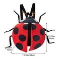 thumbnail image 3 of Funny Cartoon Insect Plush Backpack Stuffed Bee Ladybug Plush Backpack Soft Animal Adjustable Shoulder Strap Bag, 3 of 7