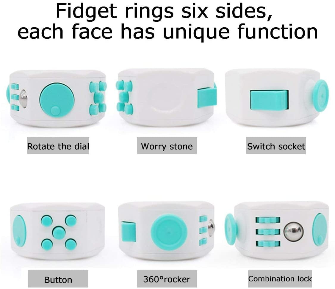 Fidget Cube Decompression Ring Anxiety Toy Relieves Stress Purple Walmart Com